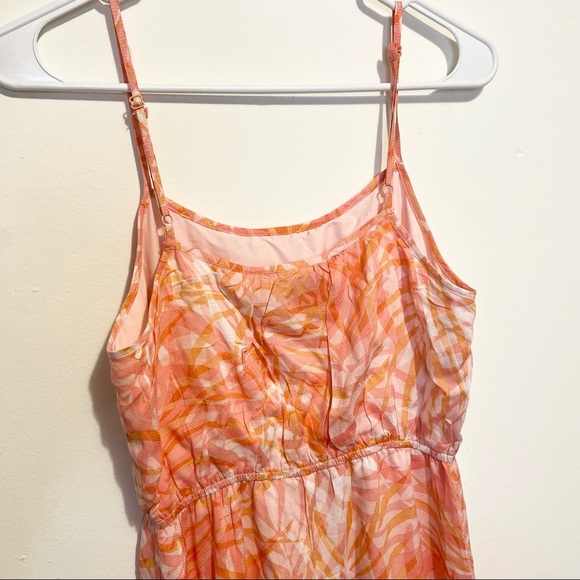 NWT BB Dakota Island in the Stream Palm Maxi Dress Sunkiss Coral Womens Size XS - Picture 7 of 10